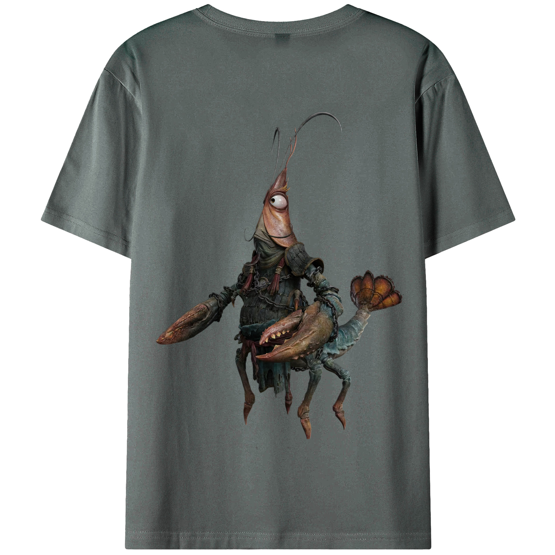 （画像用） Ne Zha 2 ナタ 魔童の大暴れ 綿100％半袖Tシャツ（背面プリント）